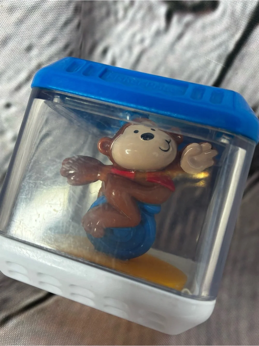 5/$20 VTG FISHER PRICE PEEK A BLOCK SENSORY REPLACEMENT CIRCUS MONKEY UNICYCLE‎